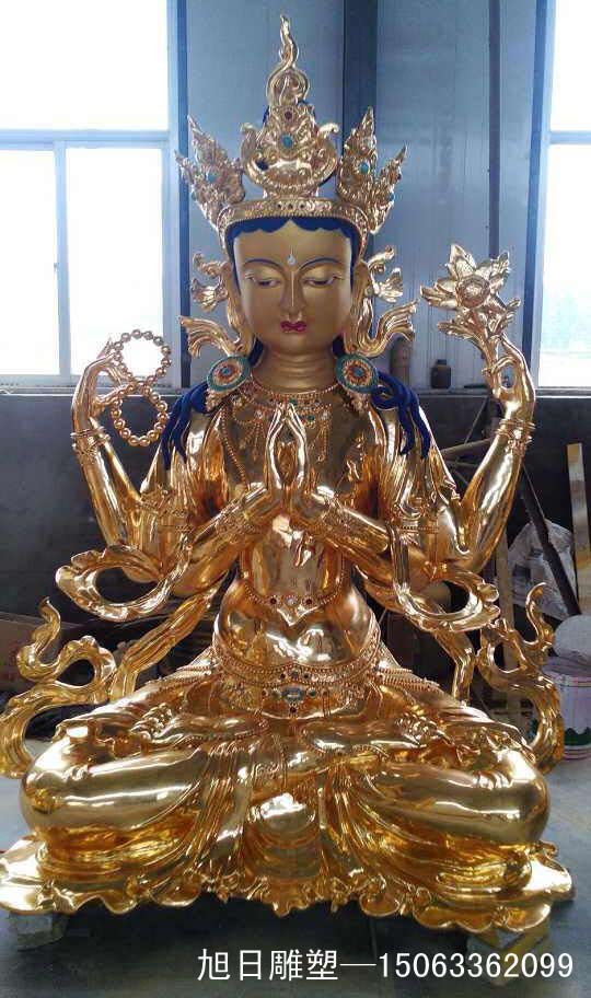 觀(guān)音菩薩鑄銅、鍛銅雕塑